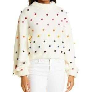 FARM Rio Rainbow Pom Pom Sweater